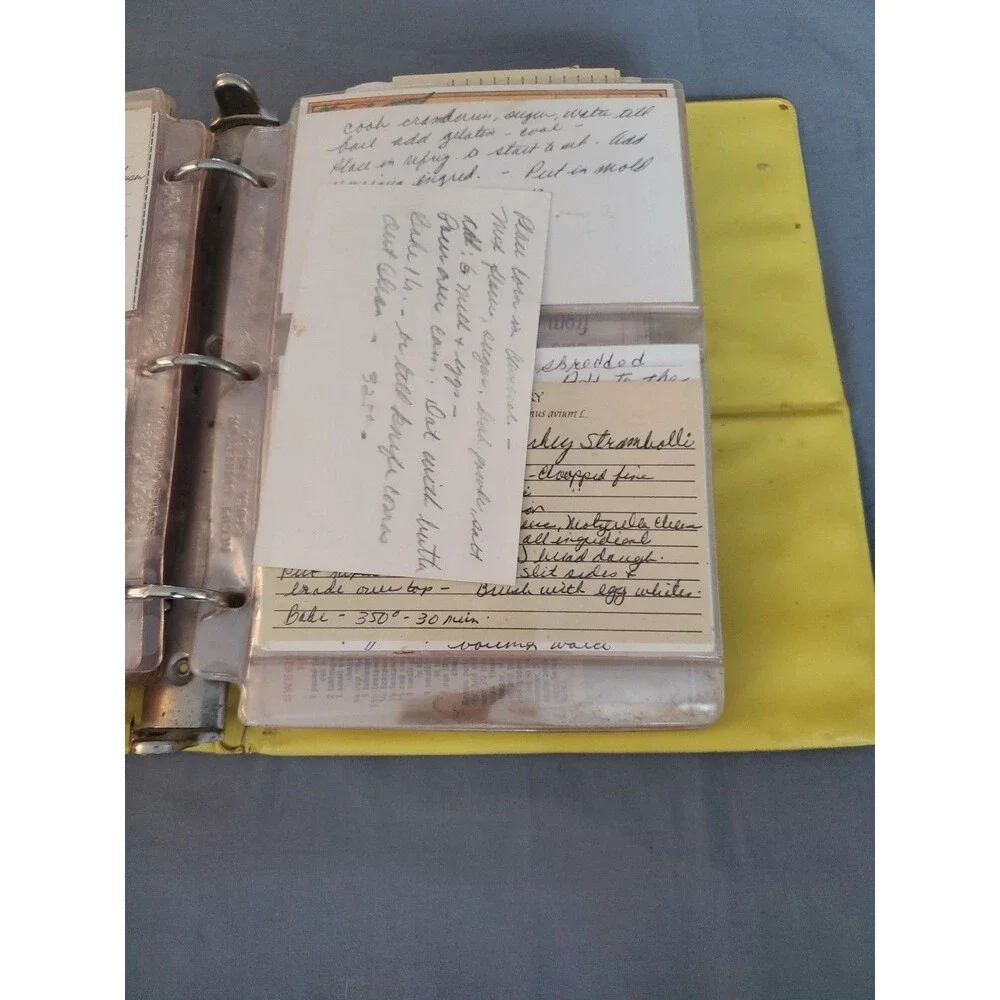 Vtg Deluxe Recipe Binders W/ Inserts The Recipe Collector Books Over 150 Recipe